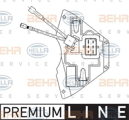 Блок управления, отопление / вентиляция 5HL 351 321-171 HELLA