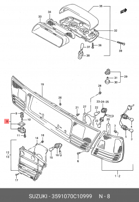 Деталь 35910-70C10-999 SUZUKI