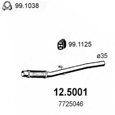 Выпускной трубопровод 125001 ASSO
