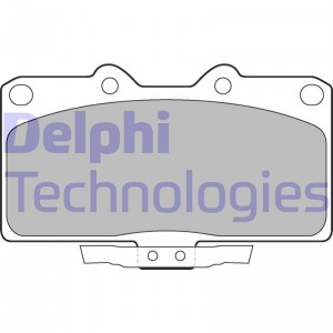 Комплект тормозных колодок, диско LP1662 DELPHI