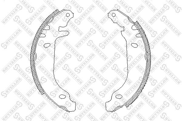 Колодки тормозные барабанные 180-100-SX STELLOX
