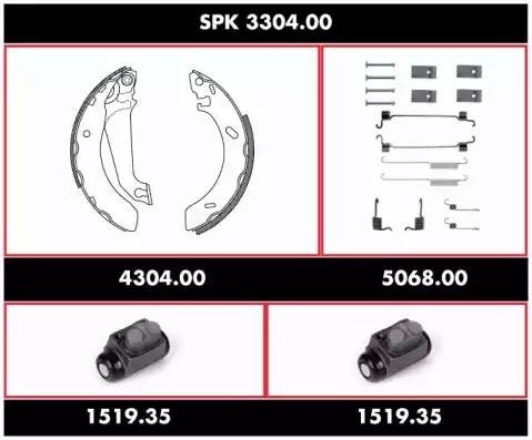 Комплект тормозных колодок SPK330400 REMSA