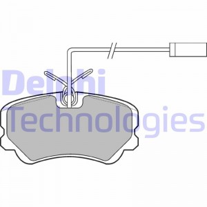 Комплект тормозных колодок, диско LP900 DELPHI