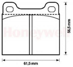 Комплект тормозных колодок, диско 571554B BENDIX JURID