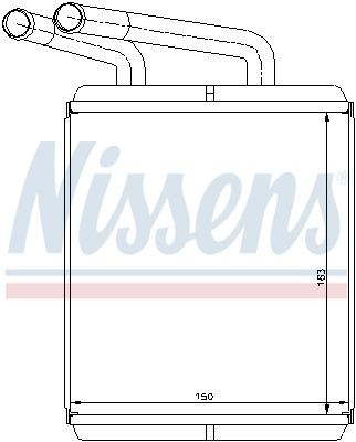 Теплообменник, отопление салона 77617 NISSENS