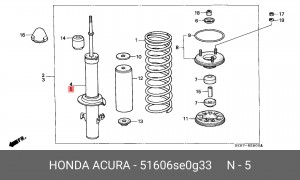 Амортизатор 51606SE0G33 HONDA