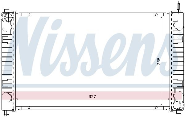 Радиатор, охлаждение двигател 62634 NISSENS