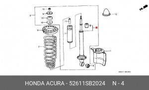 Амортизатор 52611SB2024 HONDA