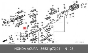 Лямбда-зонд 36531P72J01 HONDA
