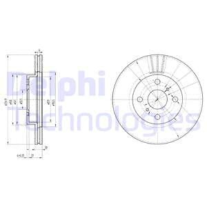 Тормозной диск BG3520 DELPHI