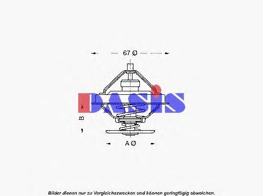 Термостат, охлаждающая жидкость 751895N AKS DASIS