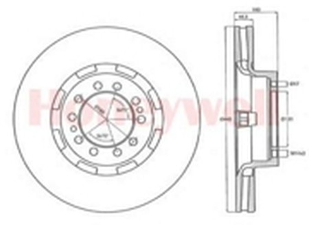 Тормозной диск 567952B BENDIX JURID