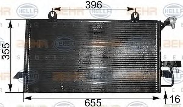 Конденсатор, кондиционер 8FC 351 300-021 HELLA