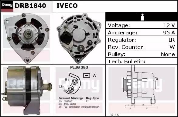 Генератор DRB1840 DELCO REMY