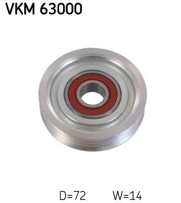 Паразитный / ведущий ролик, поликлиновой ремень VKM63000 SKF