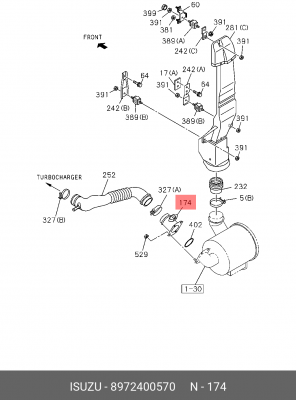 Расходомер воздуха 8-97240-057-0 ISUZU
