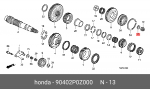 Деталь 90402P0Z000 HONDA