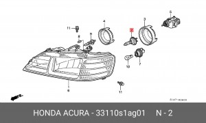 Лампа 33110S1AG01 HONDA