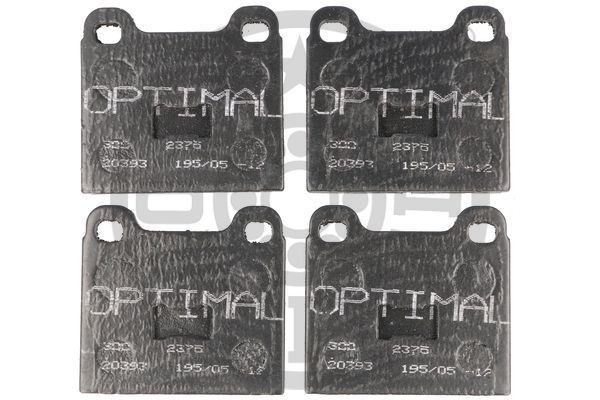 Комплект тормозных колодок, диско 2375 OPTIMAL