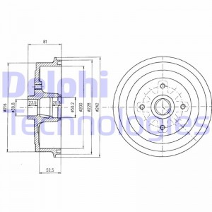 Тормозной барабан BF399 DELPHI