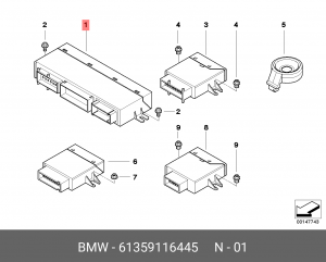 Блок управления двигателем 61 35 9 116 445 BMW
