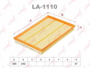 Фильтр воздушный LA-1110 LYNXAUTO