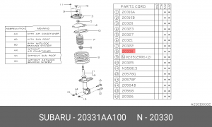 Деталь 20331AA100 SUBARU
