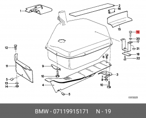 Болт, система выпуска 07 11 9 915 171 BMW
