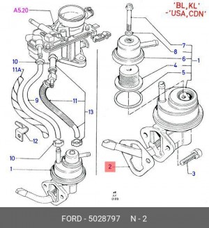 Прокладка 5 028 797 FORD