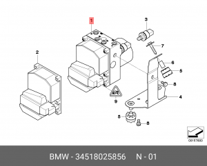 Комплект прибора управления 34 51 8 025 856 BMW