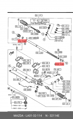 Уплотняющее кольцо LA01-32-114 MAZDA