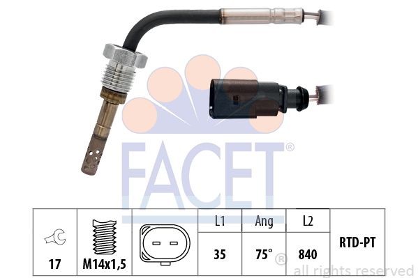 Ккомплект проводов зажигания 48524 FACET