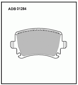 Колодки тормозные дисковые ADB01284 ALLIED NIPPON