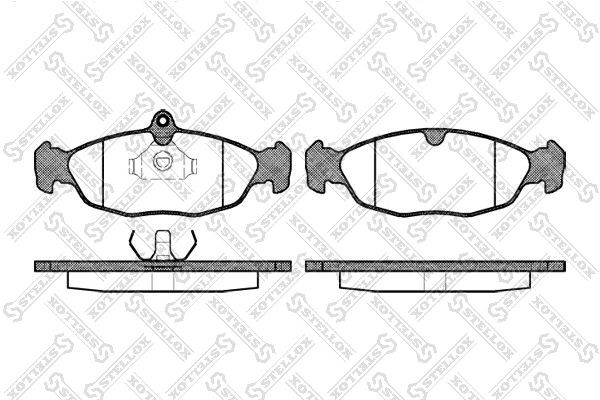 Колодки тормозные дисковые 404-000-SX STELLOX