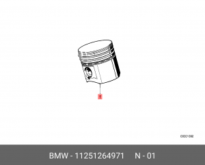 Поршень ДВС 11 25 1 264 971 BMW