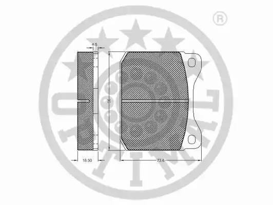 Комплект тормозных колодок, диско 9143 OPTIMAL