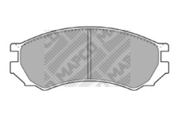 Комплект тормозных колодок, диско 6345 MAPCO