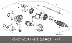 Стартер 31210P01005 HONDA