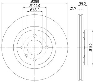 Тормозной диск MDC744 MINTEX