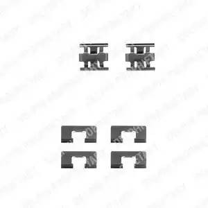 Комплектующие, колодки дискового тормоза LX0196 DELPHI