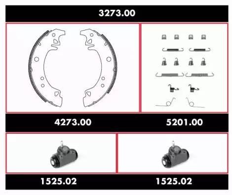 Комплект тормозных колодок 327300 REMSA