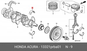 Деталь 13321PRBA01 HONDA