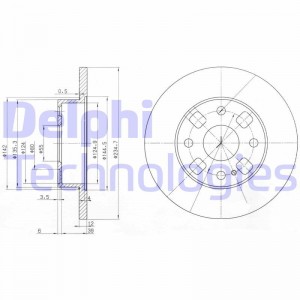 Тормозной диск BG2778 DELPHI