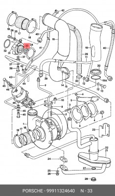 Прокладка вала 99911324640 PORSCHE
