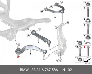 Болт крепления 33 31 6 767 586 BMW