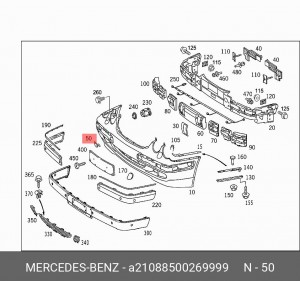 Деталь A 210 885 00 26 9999 MERCEDES BENZ