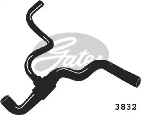 Шланг радиатора 3832 GATES