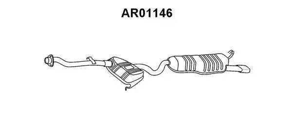 Глушитель выхлопных газов конечный AR01146 VENEPORTE