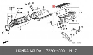 Фильтр воздушный 17220RTA000 HONDA