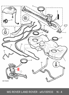 Элемент системы питания WFX100933 MG ROVER LAND ROVER